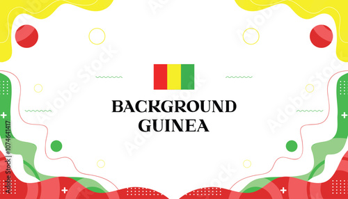 Background mephis guinea abstrack wave color flag guinea 