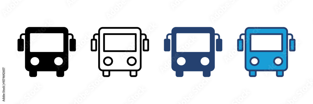 Bus icon vector. bus vector icon Bus icon vector. bus vector icon