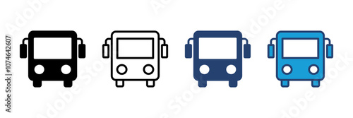 Bus icon vector. bus vector icon