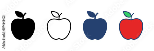 Apple icon vector. Apple vector icon. apple symbols for your web design.