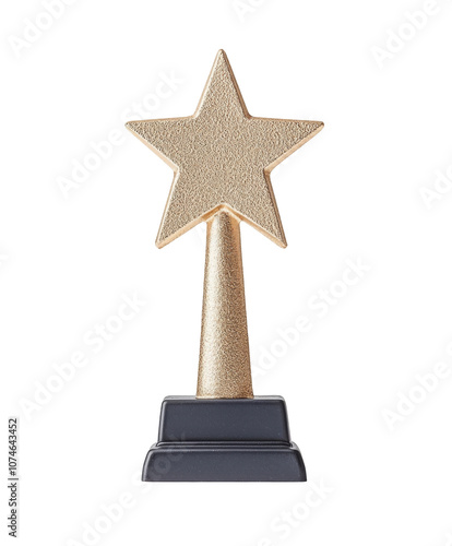 Foto Celebrate success with a gleaming gold star trophy for outstanding achievements