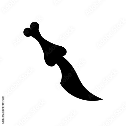 Bone Knife icon. Simple vector sign.