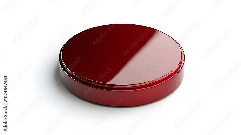 Red Round Platform. Red Round Platform.