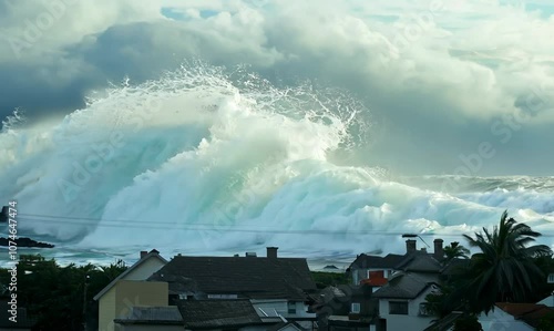 coastal town braces for impact as hurricane eyewall arrives