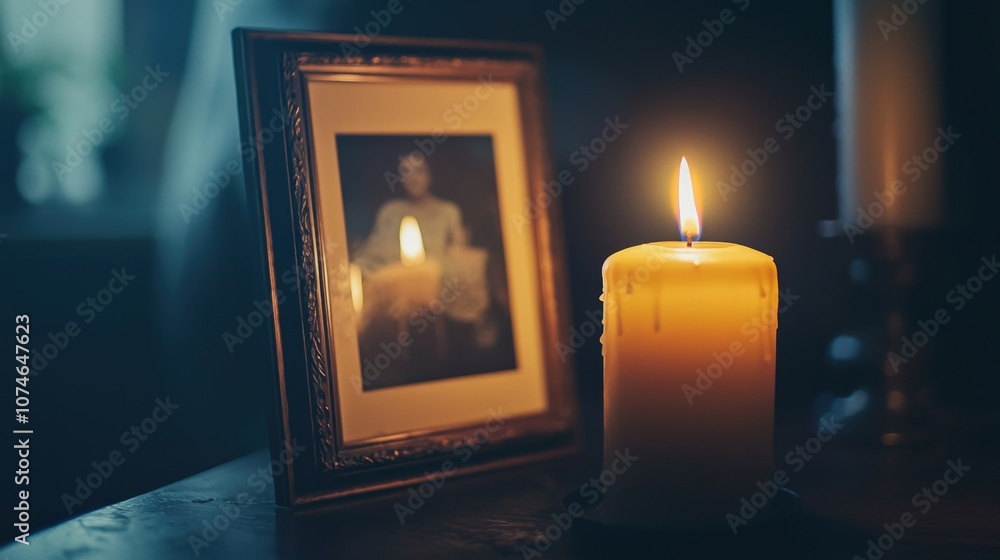 Ethereal Candlelight A Poignant Moment of Reflection and Tranquility Ethereal Candlelight A Poignant Moment of Reflection and Tranquility