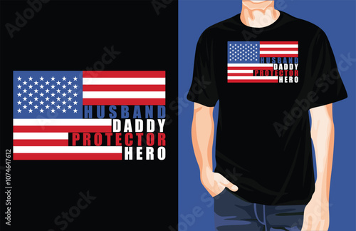 American t-shirt design