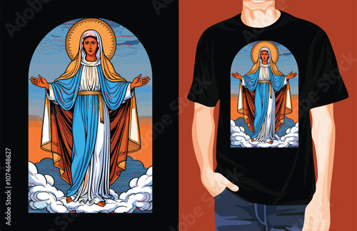 Saint mary t-shirt design