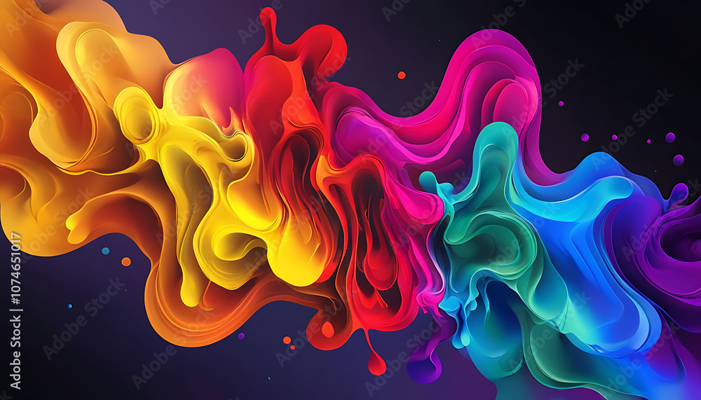 Abstract colorful background, energy flow: ethereal streams of color harmony - Abstract neon fractal wallpaper with space, dynamic spectrum swirls in radiant flow Abstract colorful background, energy flow: ethereal streams of color harmony - Abstract neon fractal wallpaper with space, dynamic spectrum swirls in radiant flow