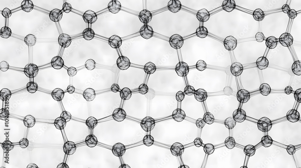 Microscopic view of graphene structure revealing intricate atomic patterns. Advanced material science and nanotechnology exploration. Microscopic view of graphene structure revealing intricate atomic patterns. Advanced material science and nanotechnology exploration.