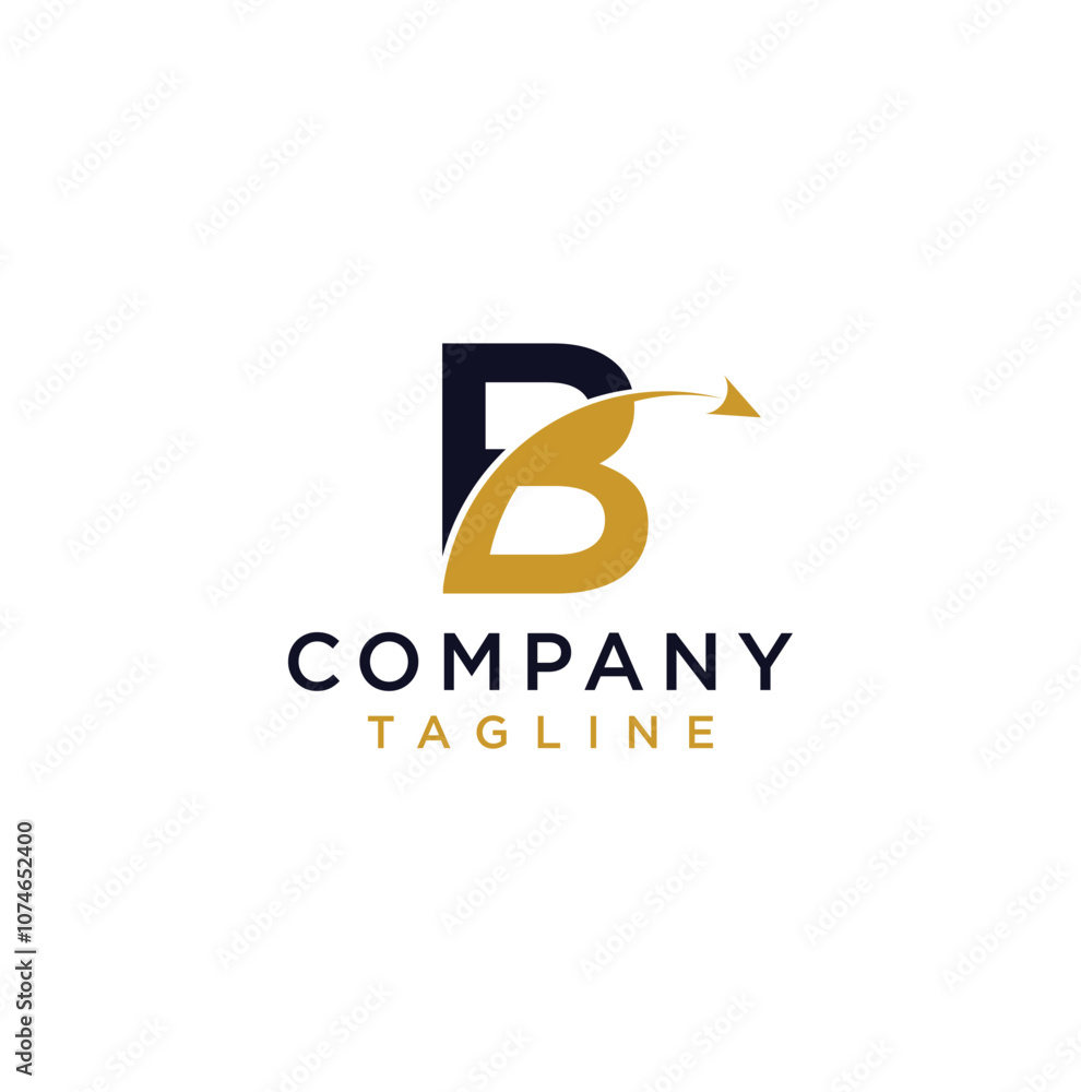 initial B launch fly logo initial B launch fly logo