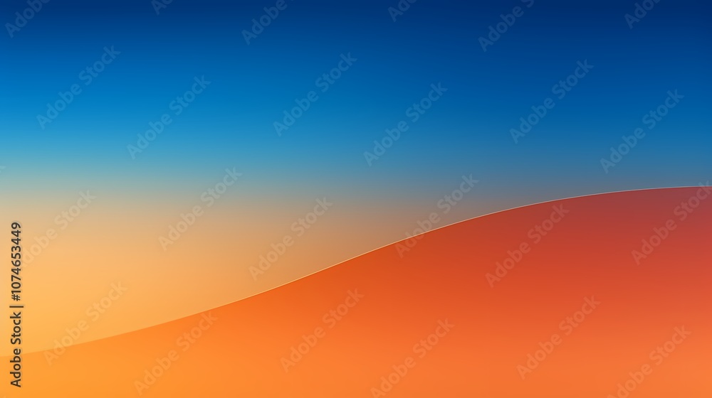 Digital technology space orange and blue gradient poster background Digital technology space orange and blue gradient poster background