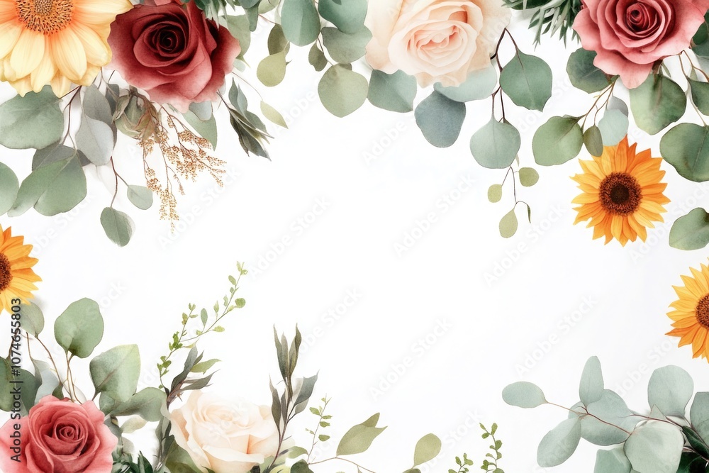 Sunflower and rose floral arrangement Sunflower and rose floral arrangement