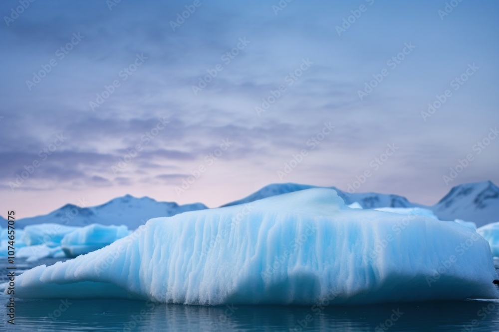 Iceberg glacier nature landscape.