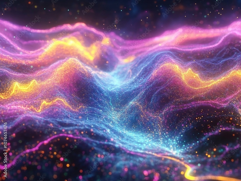 Abstract Background with Bright Lights Abstract Background with Bright Lights