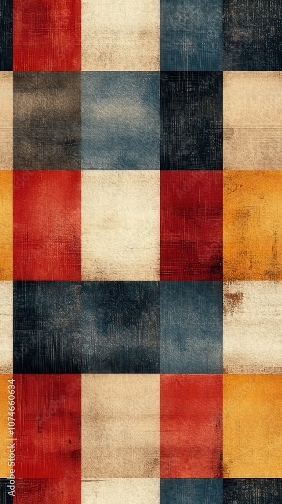 Thin-lined checker pattern, vibrant flat colors, modern design, suitable for textiles or wallpaper, seamless, stylish geometric layout Thin-lined checker pattern, vibrant flat colors, modern design, suitable for textiles or wallpaper, seamless, stylish geometric layout