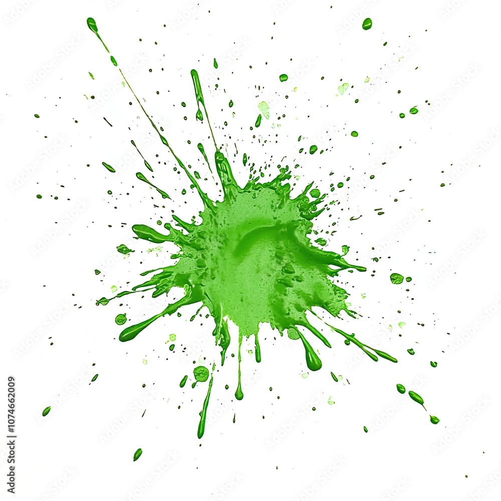 green paint splat on white background, studio light, no shadow green paint splat on white background, studio light, no shadow