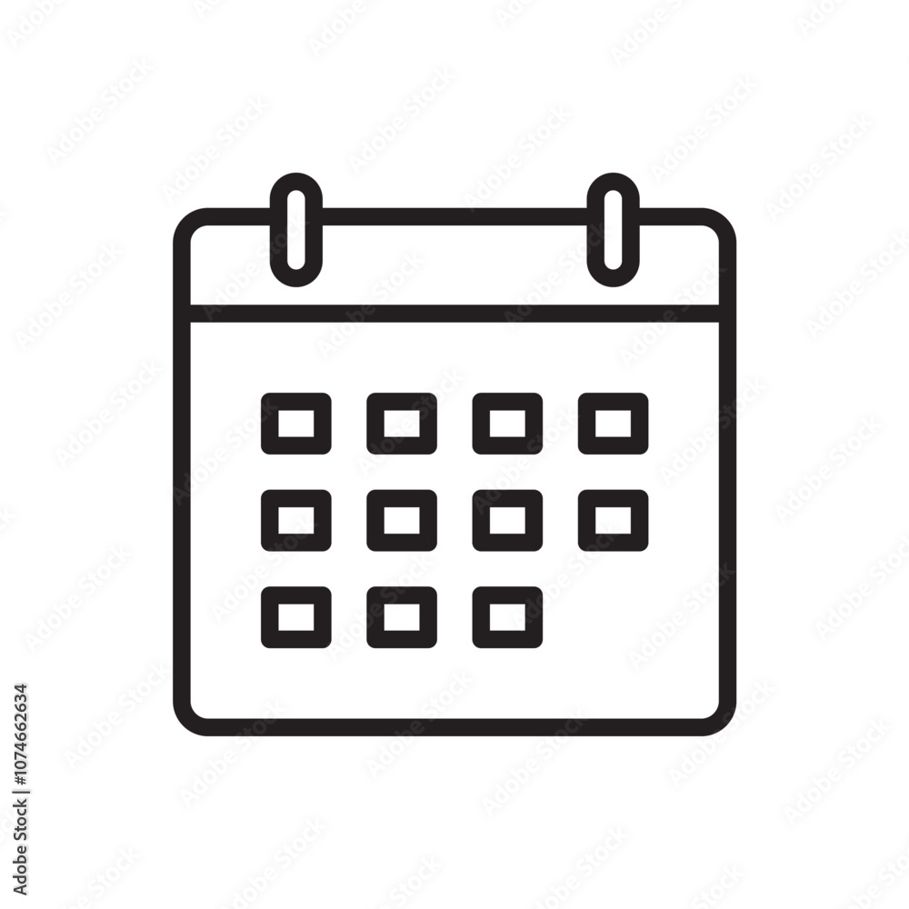 calendar icon. Simple vector sign. calendar icon. Simple vector sign.