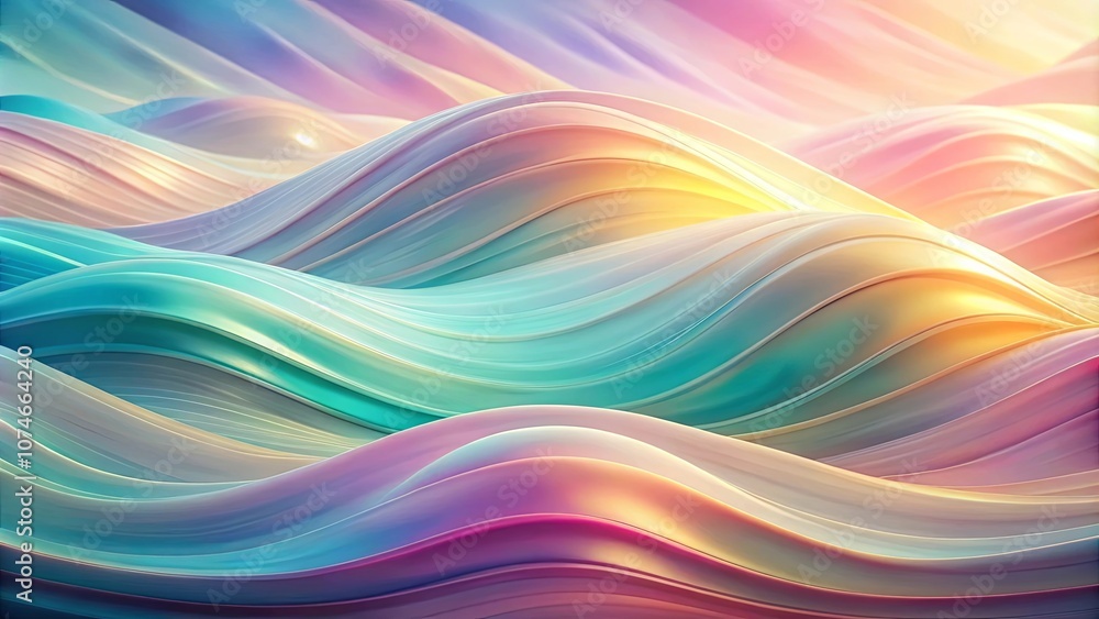 Abstract Swirling Waves of Pastel Hues, Creating a Dreamy and Ethereal Background Abstract Swirling Waves of Pastel Hues, Creating a Dreamy and Ethereal Background