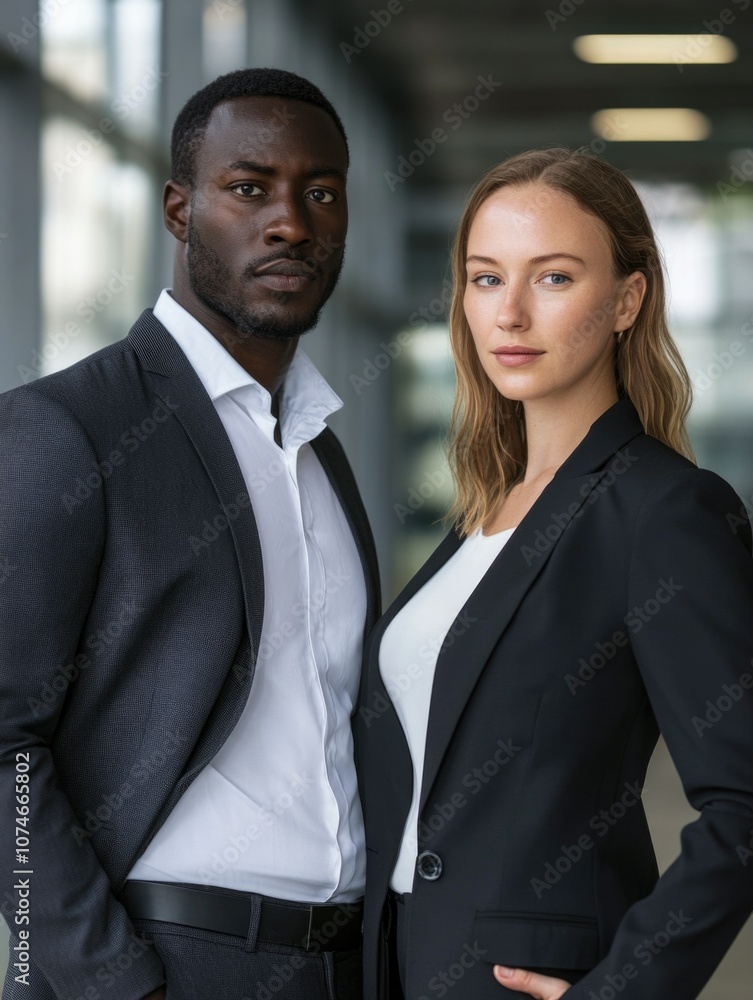 Professional Business Couple Portrait Professional Business Couple Portrait