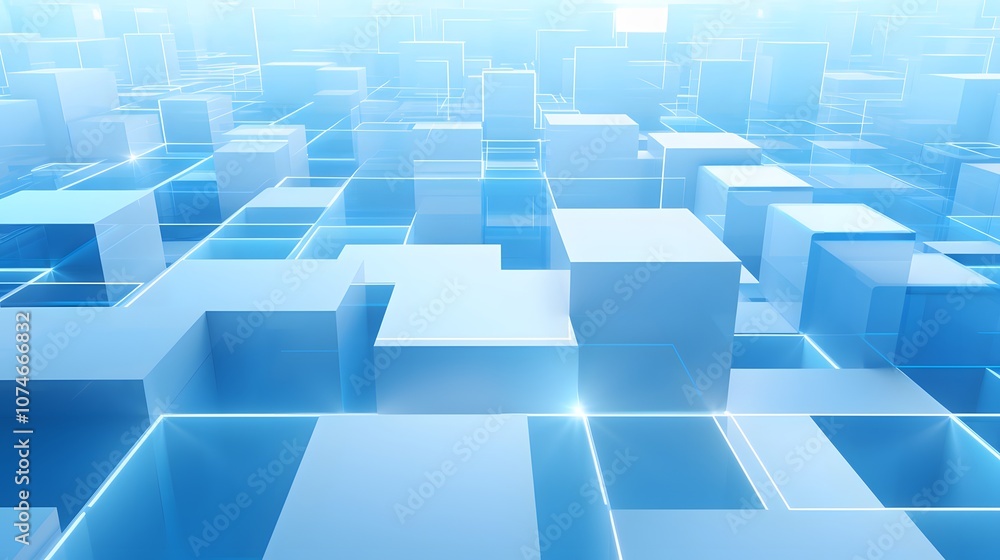 3d rendering of white and blue abstract geometric background. Scene for advertising, technology, showcase, banner, game, sport, cosmetic, business, metaverse. Sci-Fi Illustration. Product display 3d rendering of white and blue abstract geometric background. Scene for advertising, technology, showcase, banner, game, sport, cosmetic, business, metaverse. Sci-Fi Illustration. Product display