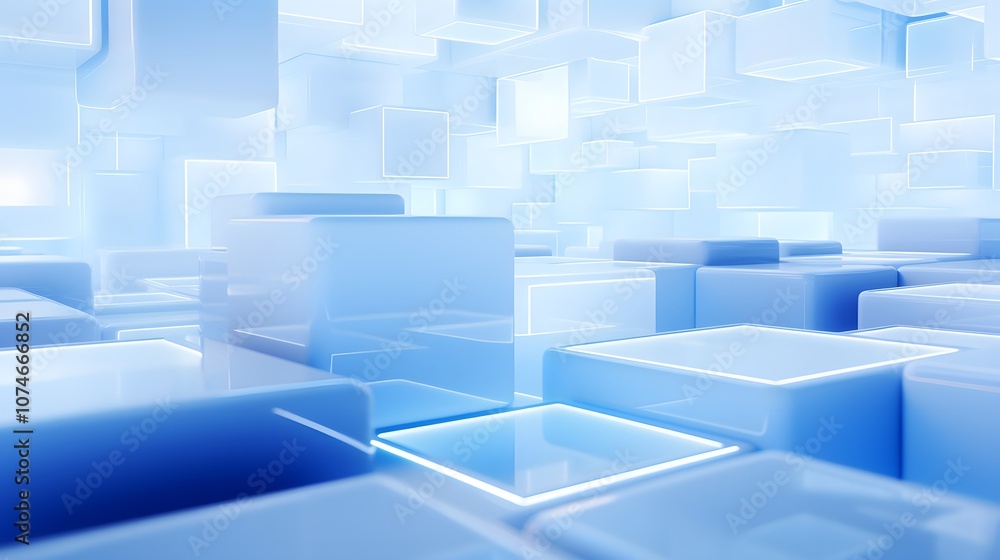 3d rendering of white and blue abstract geometric background. Scene for advertising, technology, showcase, banner, game, sport, cosmetic, business, metaverse. Sci-Fi Illustration. Product display 3d rendering of white and blue abstract geometric background. Scene for advertising, technology, showcase, banner, game, sport, cosmetic, business, metaverse. Sci-Fi Illustration. Product display