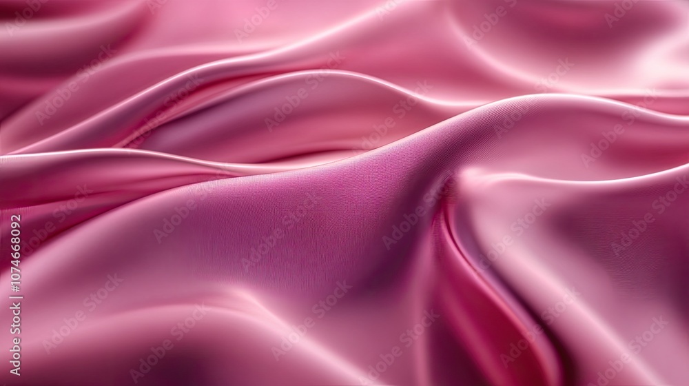 Obraz premium Soft pink silk waves creating a luxurious texture background