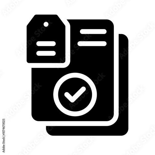 Icon Tag With Style Glyph