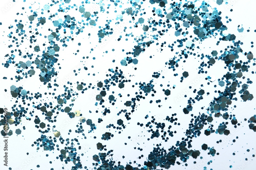 Beautiful sparkling confetti on a white background Beautiful sparkling confetti on a white background