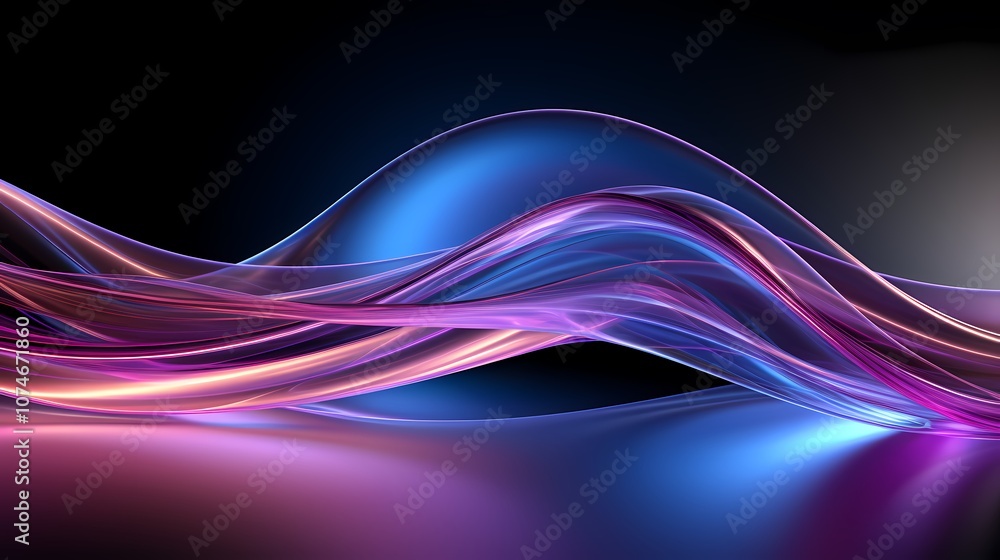 digital technology black and blue purple gradient curve poster background digital technology black and blue purple gradient curve poster background