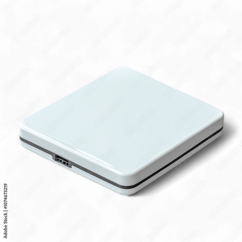Sleek and Minimalist External USB CD/DVD Drive in Soft White Finish Sleek and Minimalist External USB CD/DVD Drive in Soft White Finish
