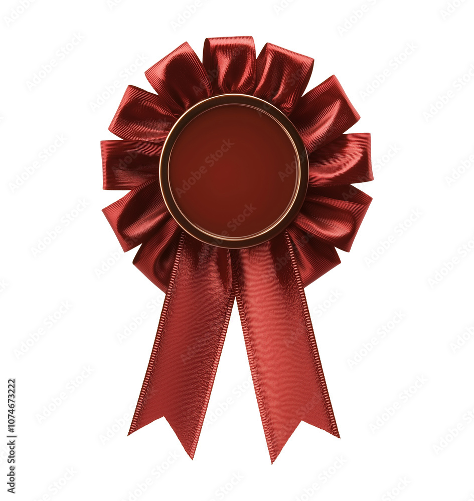 isolated red ribbon award banner isolated red ribbon award banner
