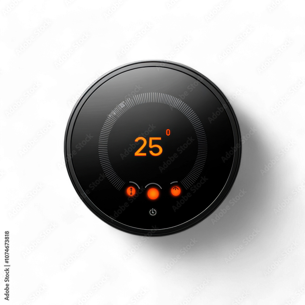 Smart Thermostat with Digital Temperature Display and Controls Smart Thermostat with Digital Temperature Display and Controls