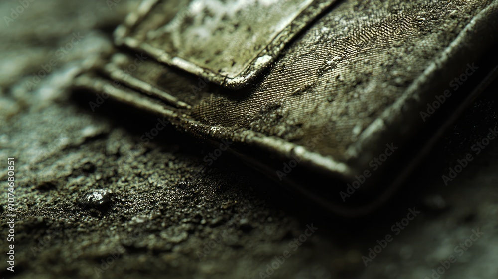 Desperate Times: Close-Up of Worn-Out Wallet Signifying Financial Insecurity and Lost Stability Desperate Times: Close-Up of Worn-Out Wallet Signifying Financial Insecurity and Lost Stability