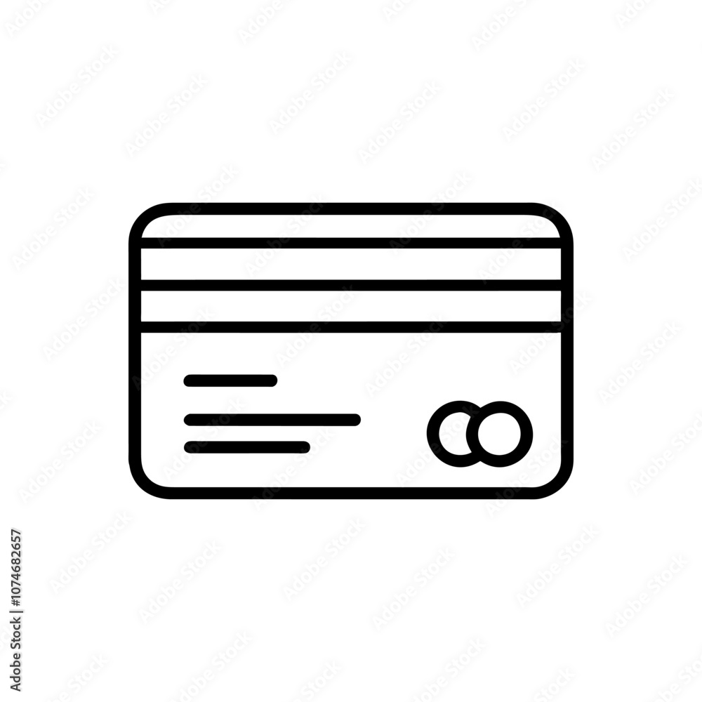 credit card icon. Simple vector sign credit card icon. Simple vector sign