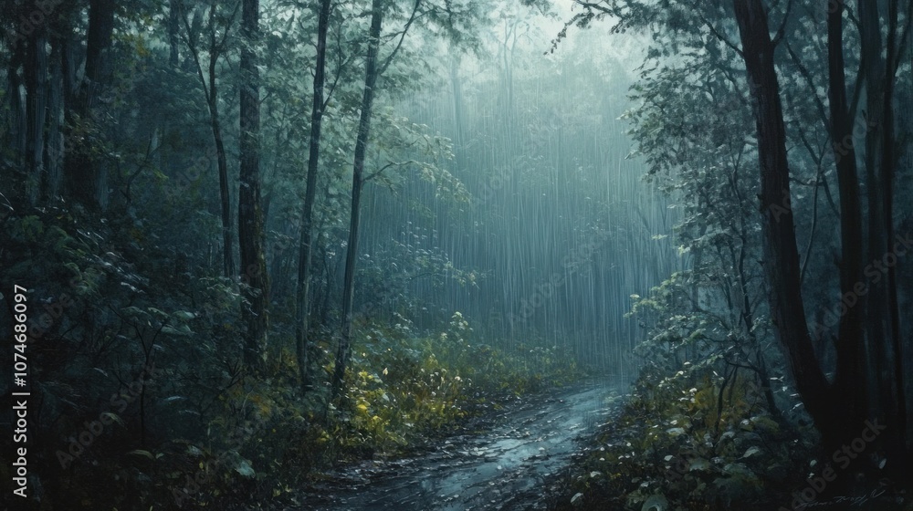 Rainy Forest Path Rainy Forest Path