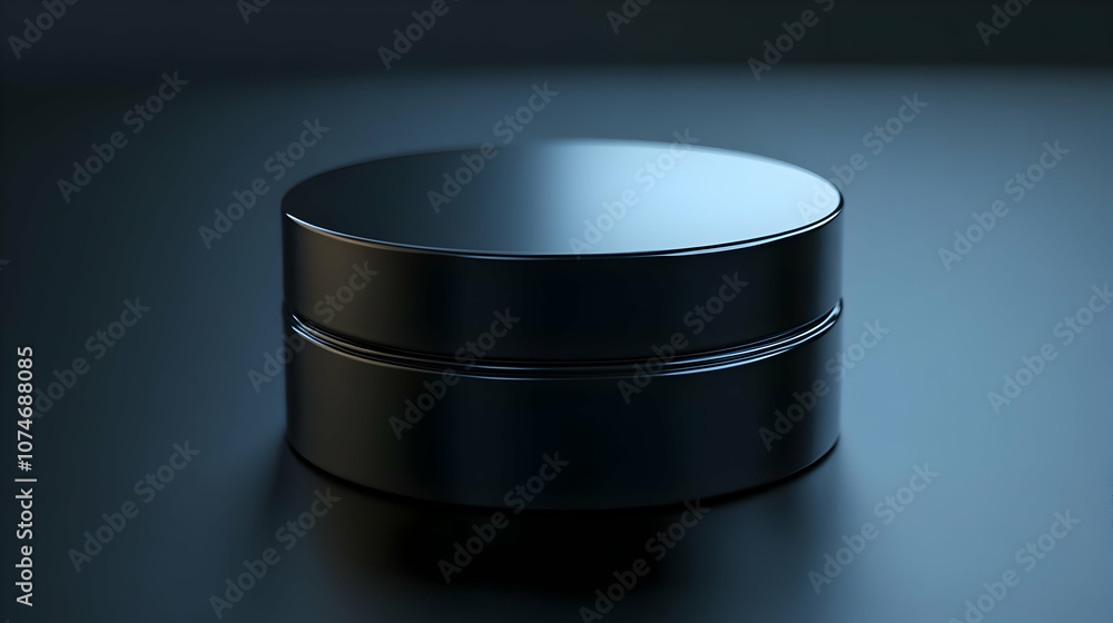 Black Jar Mockup 3D Render