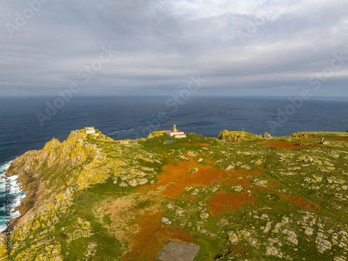 Faro de las Islas Sisargas en Malpica A Coruña Galicia photo