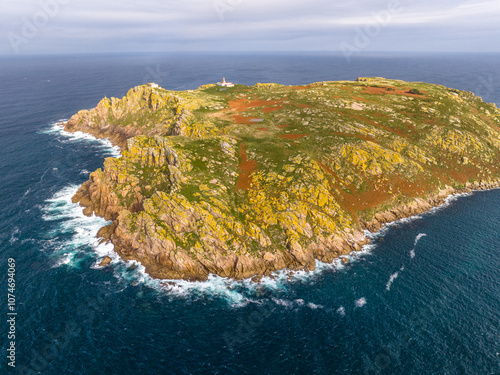 Faro de las Islas Sisargas en Malpica A Coruña Galicia