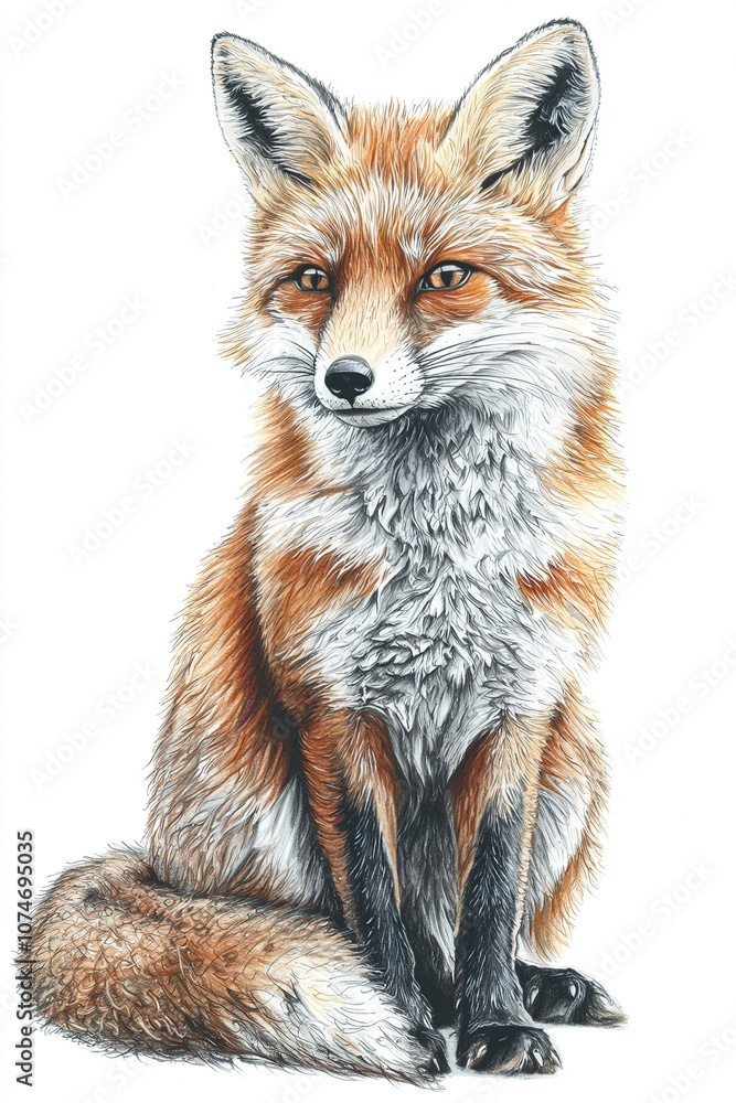 Illustration von einem Fuchs Illustration von einem Fuchs