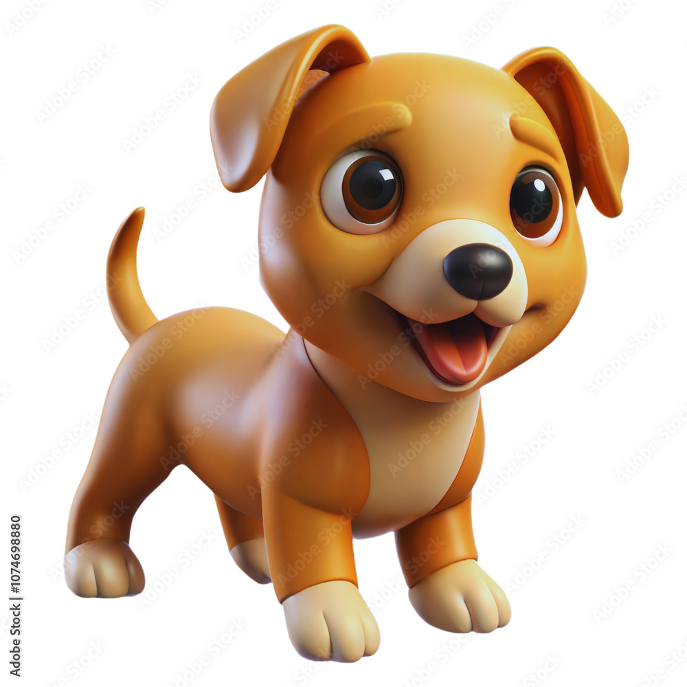 Playful Puppy 3D Icon Playful Puppy 3D Icon