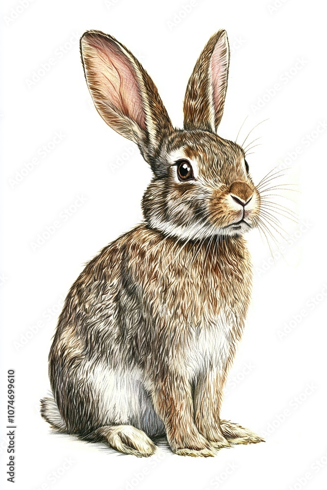 Fototapeta premium Illustration von einem Hase 