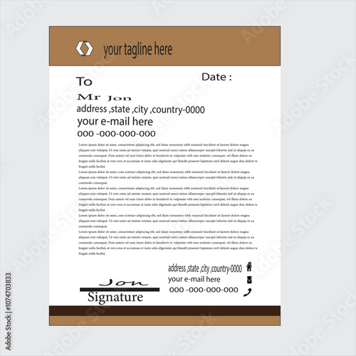 Elegant Letterhead Design Professional Modern amp Customizable