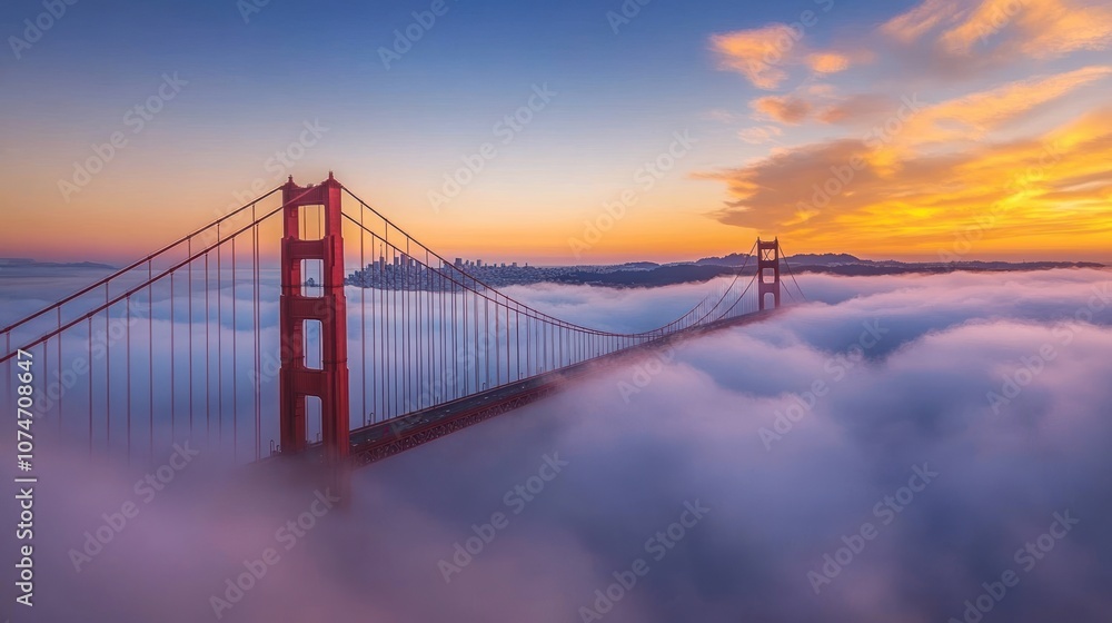 Golden Gate Bridge Above the Clouds Golden Gate Bridge Above the Clouds