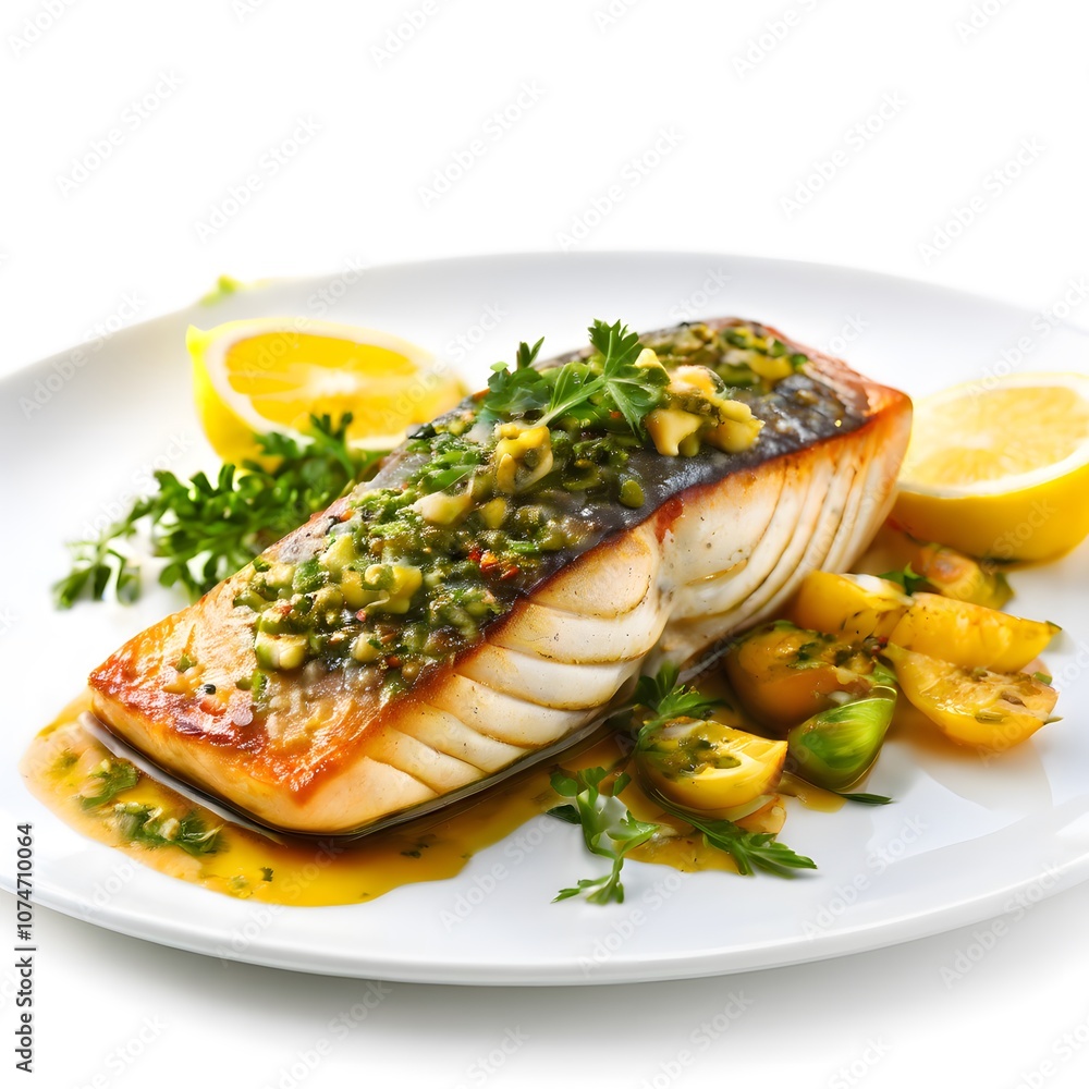 healthy sea food dish cuisine isolated on white background healthy sea food dish cuisine isolated on white background