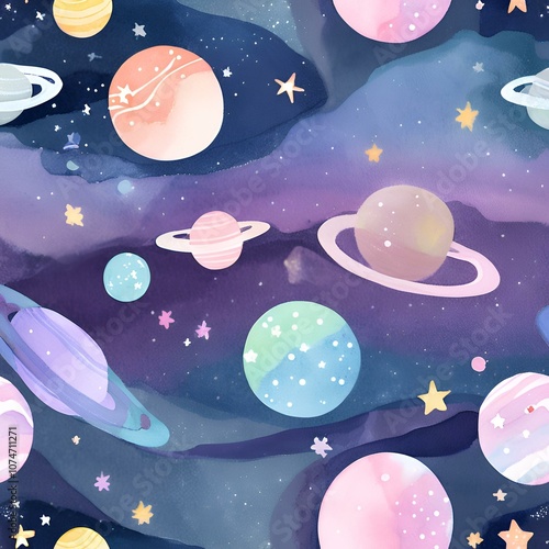 seamless background with space