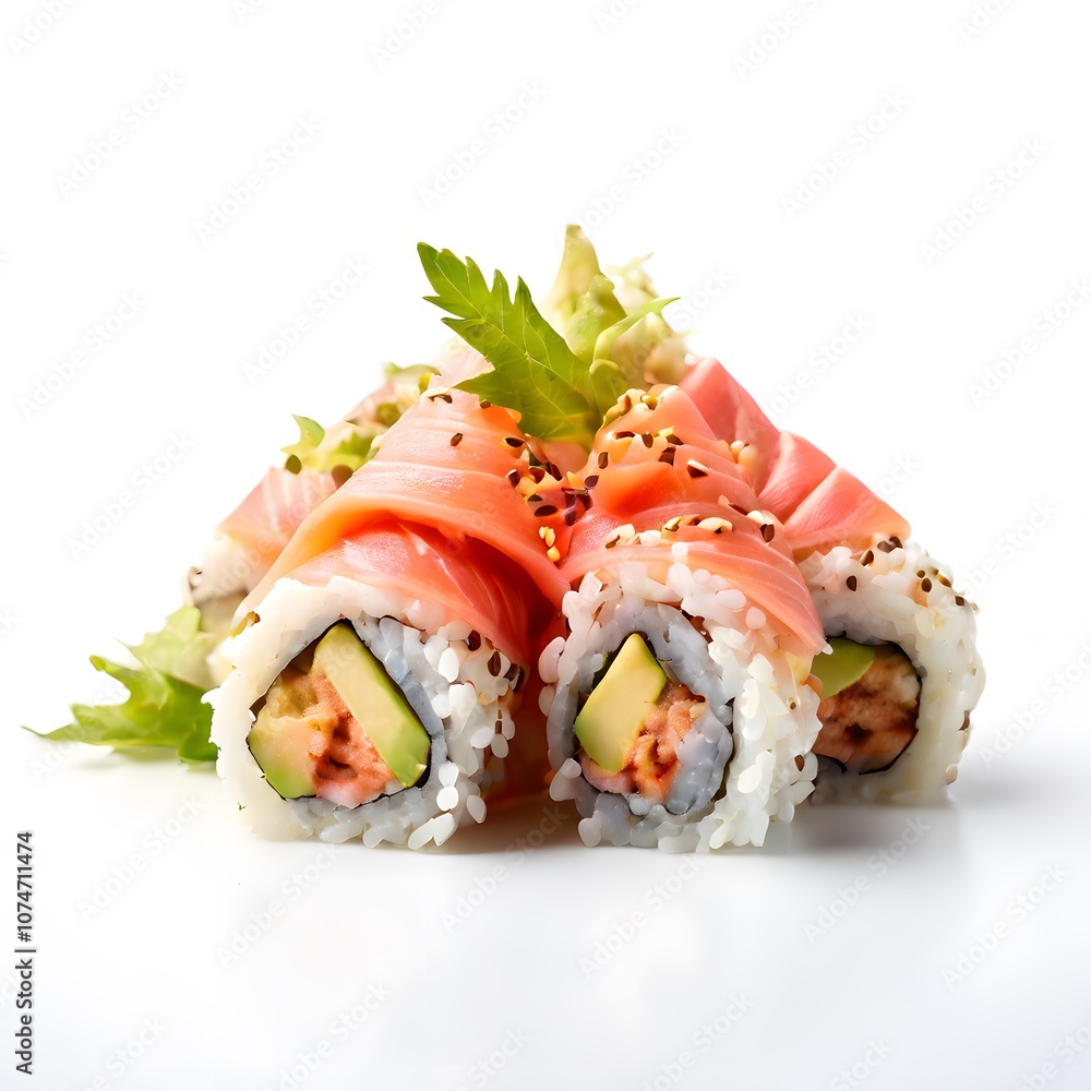 healthy sea food dish cuisine isolated on white background healthy sea food dish cuisine isolated on white background