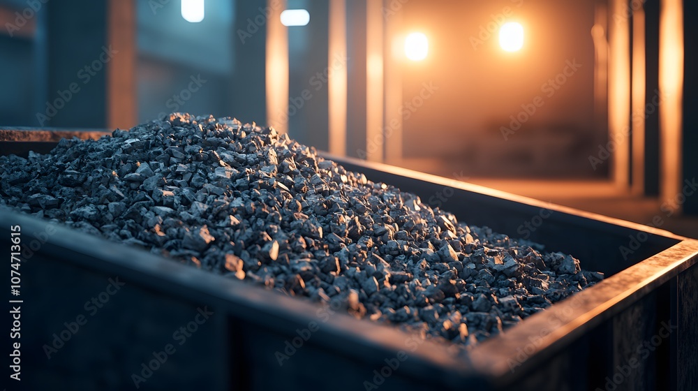Fototapeta premium Discover how coal is processed and used in industrial applications