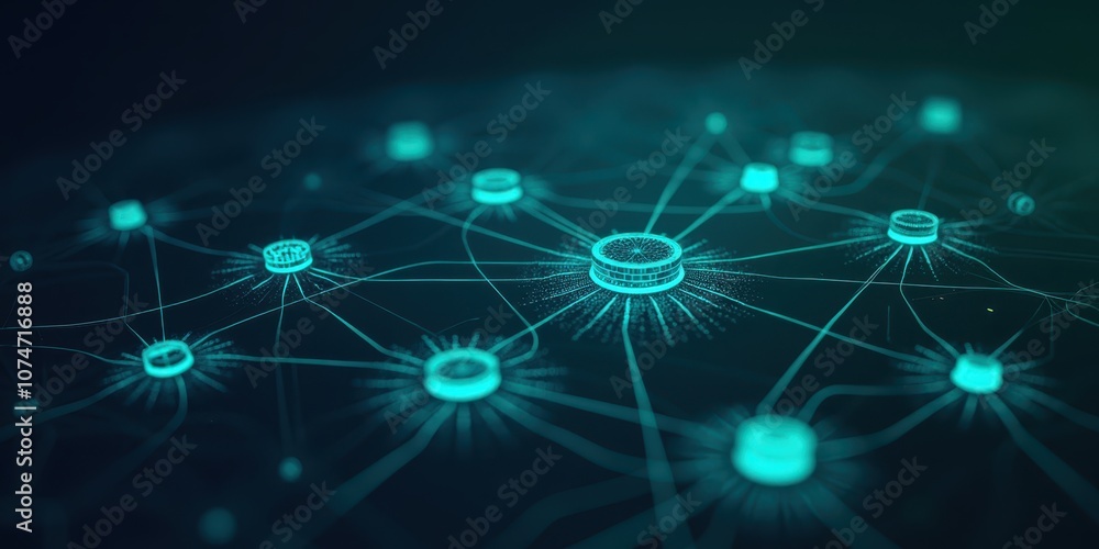 Obraz premium Dynamic Real-Time Data Stream Visualization