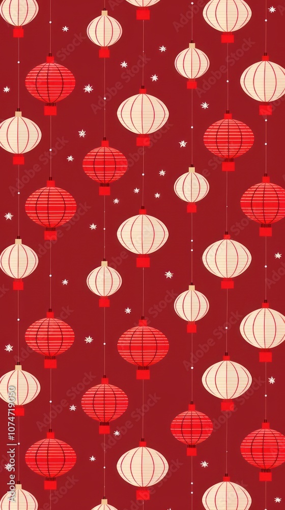 Chinese red lanterns pattern backgrounds shape. Chinese red lanterns pattern backgrounds shape.