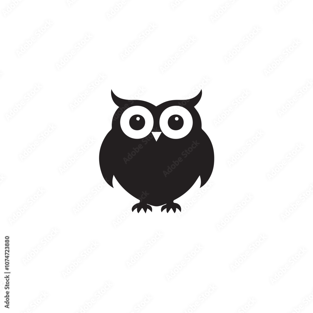 Owl In cartoon, hand-drawn flat style. image for social media, websites and UI. Isolated 2D vector design in logo, icon, sketch style, simple line vector, single color. AI Generative Art. Owl In cartoon, hand-drawn flat style. image for social media, websites and UI. Isolated 2D vector design in logo, icon, sketch style, simple line vector, single color. AI Generative Art.
